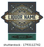 full liquor label design with... | Shutterstock .eps vector #1793112742