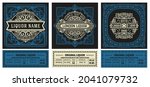 set of 3 vintage labels for... | Shutterstock .eps vector #2041079732