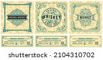 set of 3 vintage labels for... | Shutterstock .eps vector #2104310702