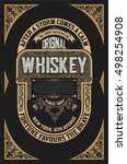 old whiskey label | Shutterstock .eps vector #498254908
