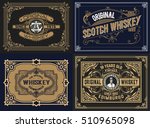 set whiskey labels. vector | Shutterstock .eps vector #510965098