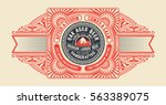 beer design for label and... | Shutterstock .eps vector #563389075