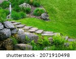 Stone Staircase With Steps Made ...