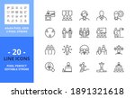 line icons about business... | Shutterstock .eps vector #1891321618