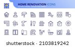 outline icons about home...