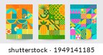 geometric summer backgrounds... | Shutterstock .eps vector #1949141185