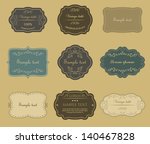 set of vector vintage labels. | Shutterstock .eps vector #140467828
