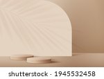 cosmetic light brown background ... | Shutterstock .eps vector #1945532458