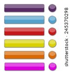 set of colored web buttons | Shutterstock . vector #245370298