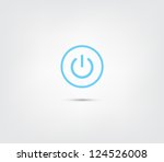 abstract power button icon  ... | Shutterstock .eps vector #124526008