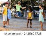 Children active summer games....
