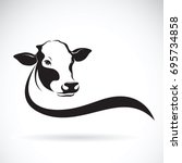 Vector Of A Cow Head Design On...