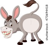 Cartoon Funny Donkey Mascot