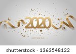 happy new year 2020. golden... | Shutterstock .eps vector #1363548122