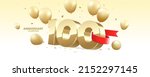 100th year anniversary... | Shutterstock .eps vector #2152297145