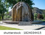 Tepee Fountain in Hot Springs State Park - Thermopolis, Wyoming