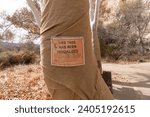 Small photo of Rimrock, Arizona - December 16, 2023: Sign posted regarding a tree that was vandalized by the National Park Service at Montezuma Castle National Monument