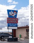 Small photo of Coolidge, Arizona - December 23, 2023: Neon sign for the Gallopin Goose bar and restaurant venue. Featured on Bar Rescue on Spike TV