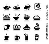food and drink icons set... | Shutterstock .eps vector #105212708