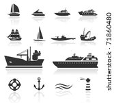 Icon Set  Boats