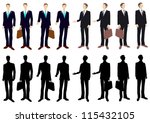 businessman silhouette | Shutterstock .eps vector #115432105