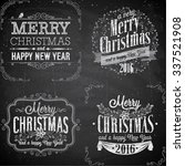 set of christmas emblems  ... | Shutterstock .eps vector #337521908