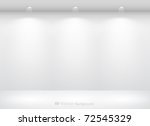 gallery interior with empty... | Shutterstock .eps vector #72545329