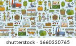 organic farm seamless pattern... | Shutterstock .eps vector #1660330765