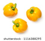 Yellow Peppers Isolated On...