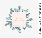 merry christmas abstract green... | Shutterstock .eps vector #1188057595