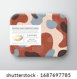 coffee bath cosmetics package... | Shutterstock .eps vector #1687697785