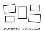 set empty frames for photos or... | Shutterstock .eps vector #1697276605