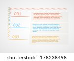 infographics   three color... | Shutterstock .eps vector #178238498