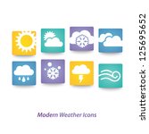 abstract vector weather... | Shutterstock .eps vector #125695652
