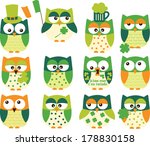 St Patrick's Day Owls