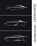 sports car silhouette vector... | Shutterstock .eps vector #1594314922