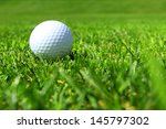 Golf Ball In Grass Free Stock Photo - Public Domain Pictures