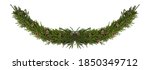 winter and christmas fir wreath ... | Shutterstock . vector #1850349712