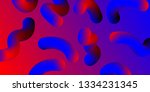abstract curved color lines... | Shutterstock .eps vector #1334231345