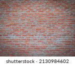 red brick wall. exterior brick... | Shutterstock . vector #2130984602