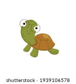 funny vector turtle. cartoon... | Shutterstock .eps vector #1939106578