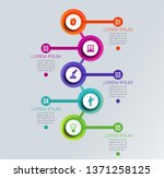 timeline infographics design... | Shutterstock .eps vector #1371258125