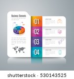 folder infographic design... | Shutterstock .eps vector #530143525