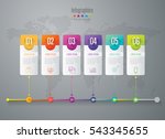 timeline infographic design... | Shutterstock .eps vector #543345655