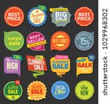 sale stickers and tags colorful ... | Shutterstock .eps vector #1029968302