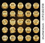 retro vintage sale badges and... | Shutterstock .eps vector #1192182358
