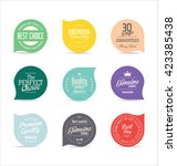 modern badges collection | Shutterstock .eps vector #423385438