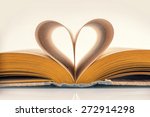 Heart book, vintage sepia process