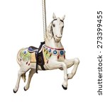 Carousel Horse Isolated On...