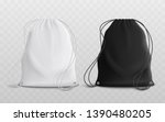 set of blank drawstring bags... | Shutterstock .eps vector #1390480205